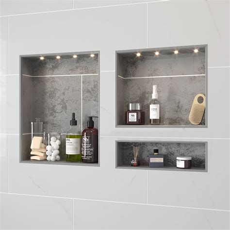 metal nitche box|Amazon.com: Shower Niche.